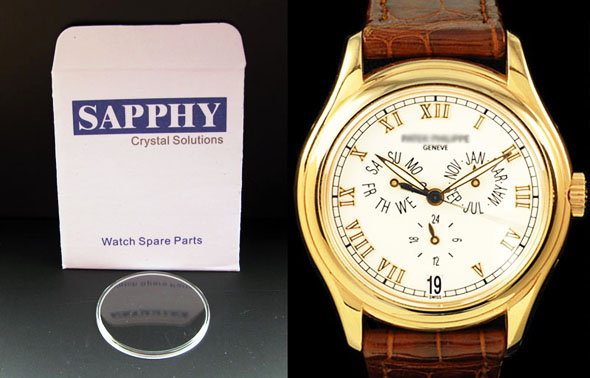 PATEK PHILIPPE repair sapphire crystals