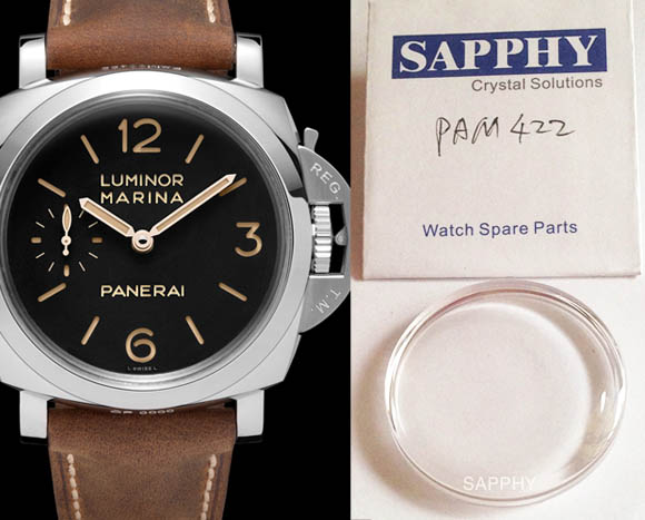 PANERAI PAM422 repair sapphire crystal price