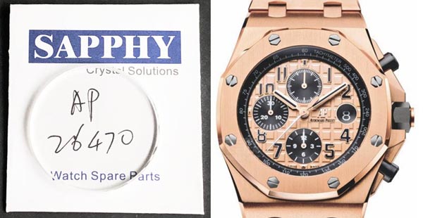 Audemars Piguet 26470 repair crystal