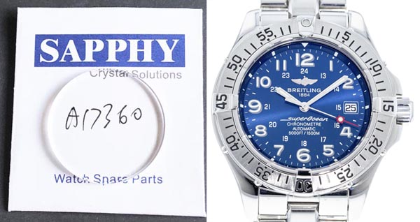Breitling Superocean A17360 repair crystals