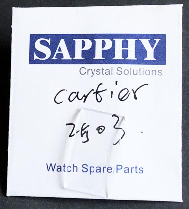 Cartier 2503 repair crystals