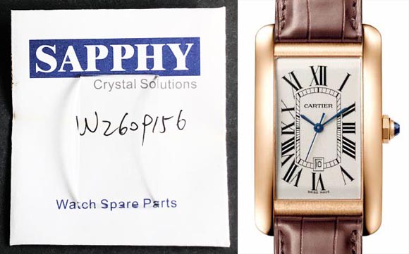 Cartier W2609156 Tank Americaine repair crystals