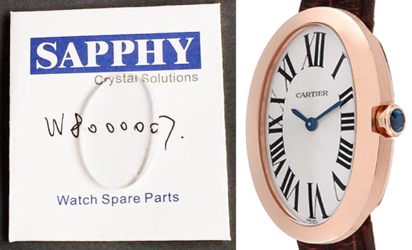 Cartier W8000007 repair crystal