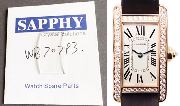 Cartier WB70793 repair crystal