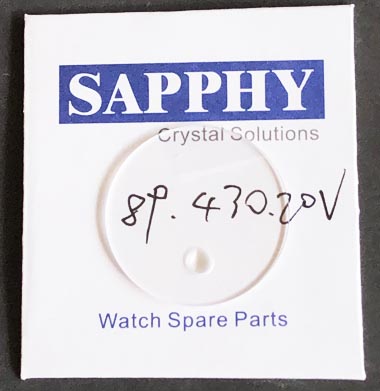 Corum 89.430.20v repair crystal