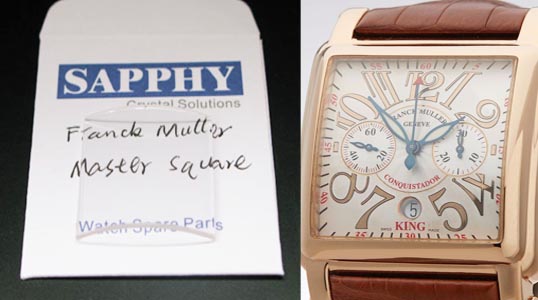 Franck muller 10000 cc Master Square repair crystal