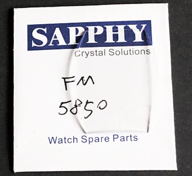 Franck muller 5850 repair crystals