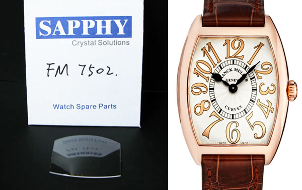 Franck muller 7502 sapphire crystal