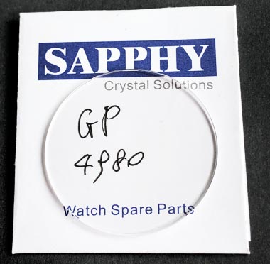 Girard Perregaux 4980 repair crsytal Ww.tc World Chronograph