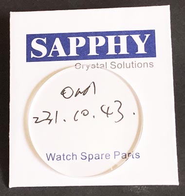 Omega 231.10.43 repair crystal
