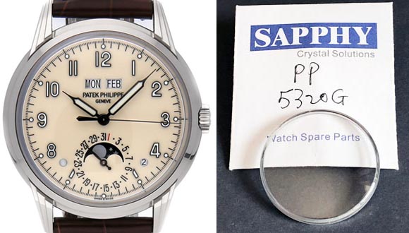 Patek Philippe 5320G repair crystals