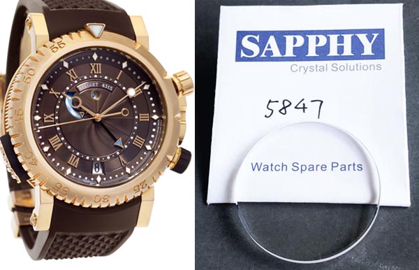 Patek Philippe 5847 repair crystal