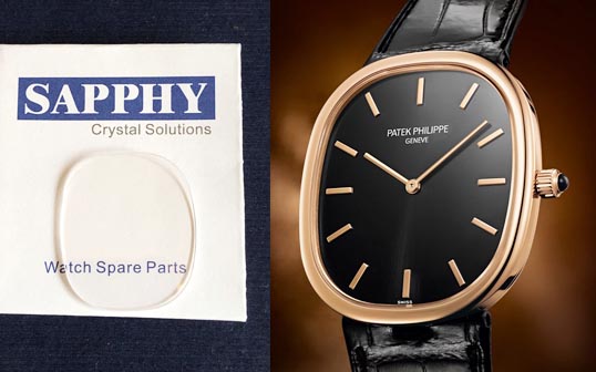 Patek Philippe Golden Ellipse repair crystal AAAAA 3738 5738 5738R