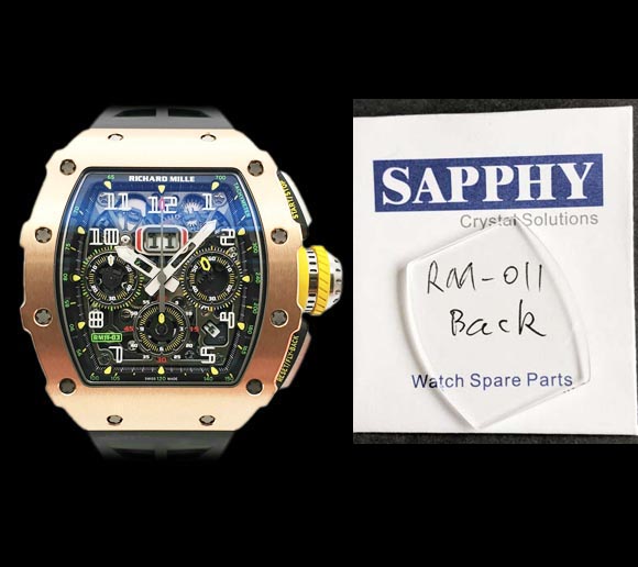 Richard Mille RM 011 back repair crystal
