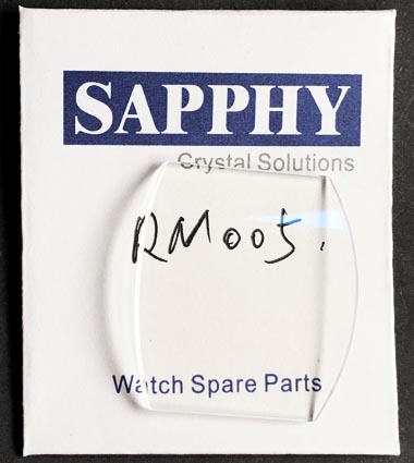 Richard Mille RM005 repair crystals