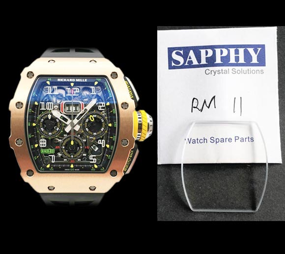 Richard Mille RM11 repair crystal