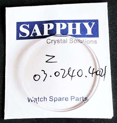 Zenith 03.0240.4021 repair crystal