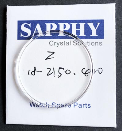Zenith 18.2150.400 repair sapphire crystal