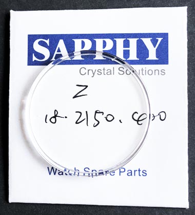 Zenith El Primero 18.2150.400 repair crystal