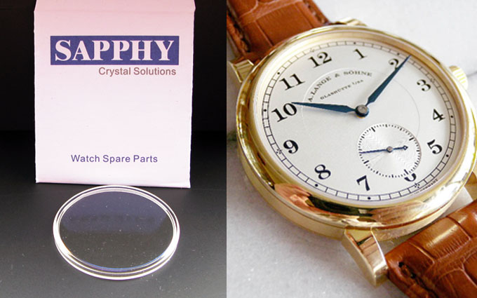 A LANGE SOHNE repair crystals - A LANGE SOHNE SAPPHIRE CRYSTALS